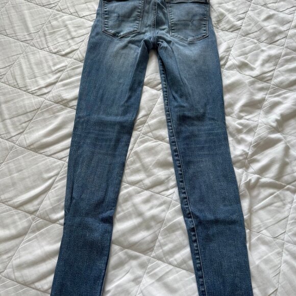American Eagle Jegging Jeans Medium Wash, Women's 0 - Picture 2 of 3